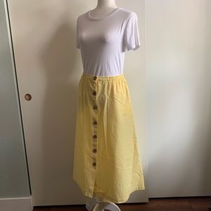 Draper’s & Damon’s Lemon Yellow Midi Skirt